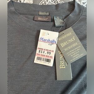 NWT Bruno Mens Sueded Short Sleeve Shirt